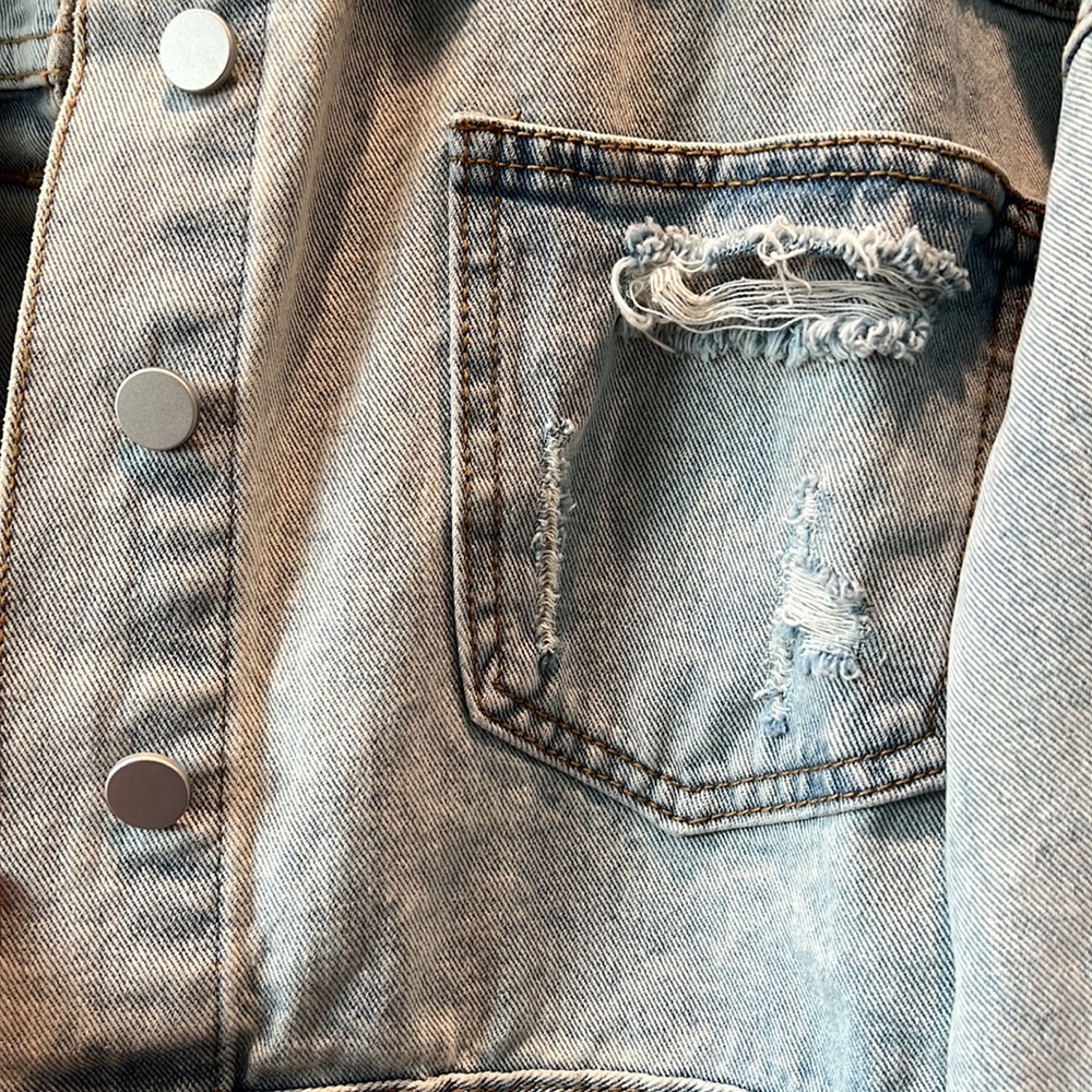 Bling Jean Jacket 🪩💖 - Picture 7 of 11
